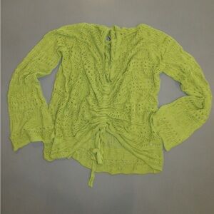 Lime Green Women's Knit Top